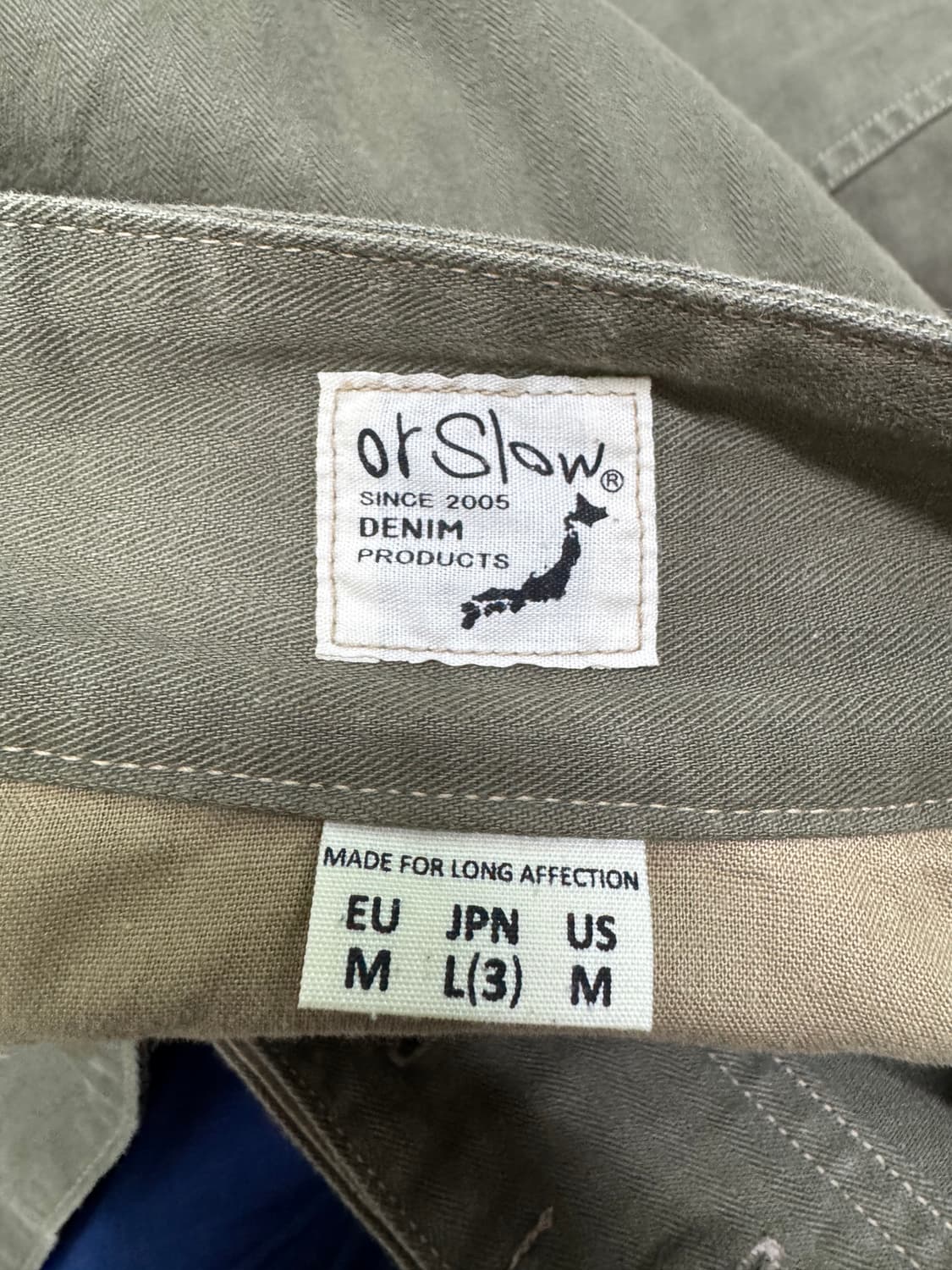 orslow m47 팬츠 3사이즈 상품이미지6