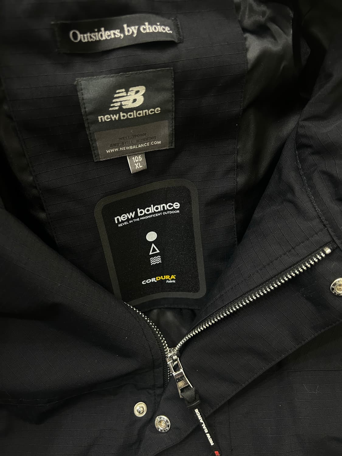 [XL]뉴발란스 유니 코듀라 쉘 파카/블랙 상품이미지7
