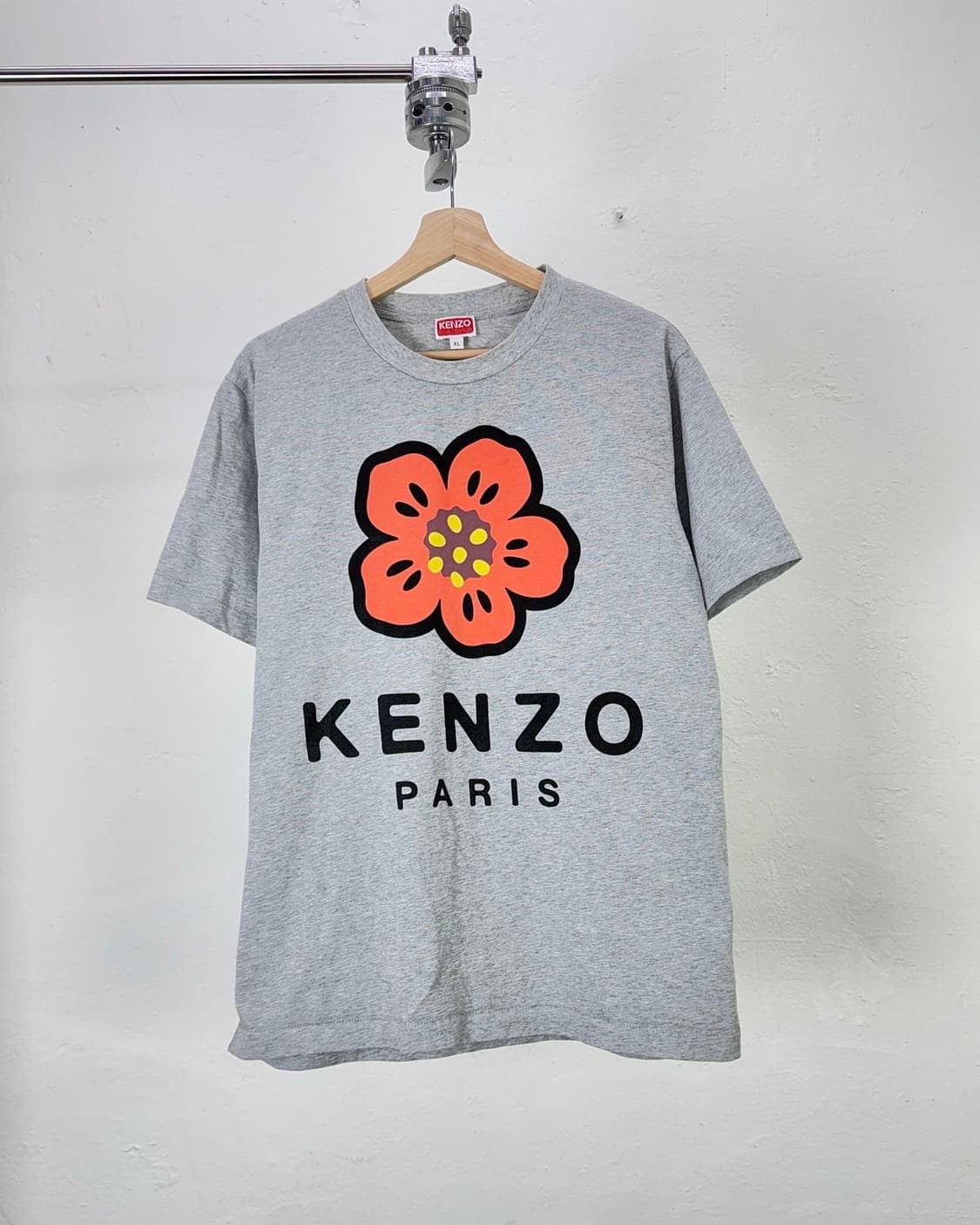 겐조 보크 플라워 코튼 하프 티셔츠 그레이 상품이미지1