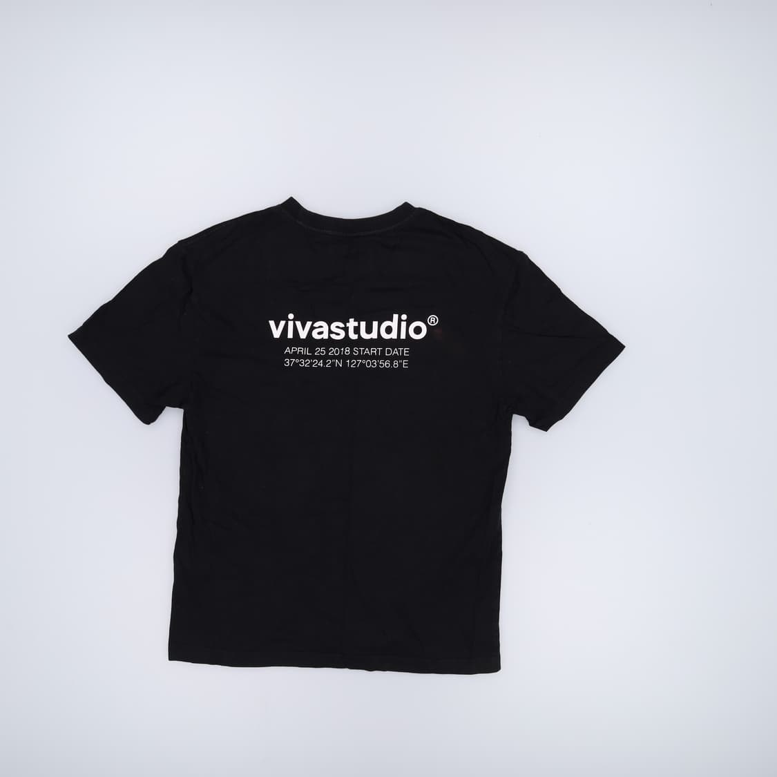 M 비바스튜디오 블랙 반팔 티셔츠 0204M 상품이미지2