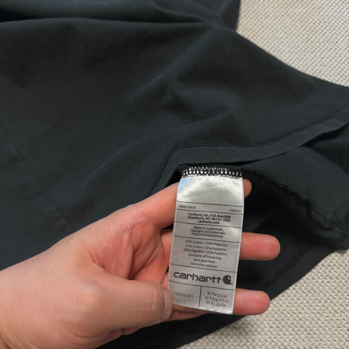 칼하트 릴렉스 핏 포켓 반팔티 상품이미지3