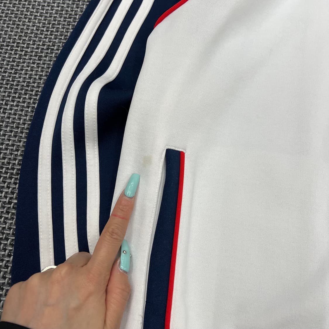 아디다스 화이트 네이비 져지 95 상품이미지4