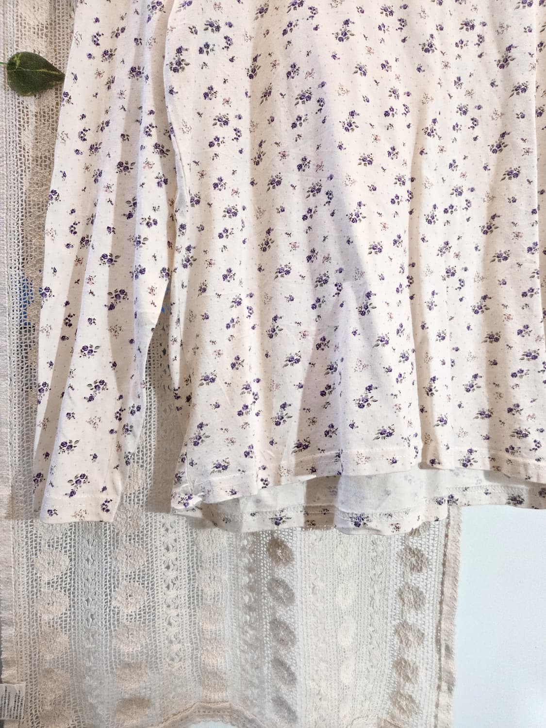 잔꽃 목폴라 슬리브 상품이미지4