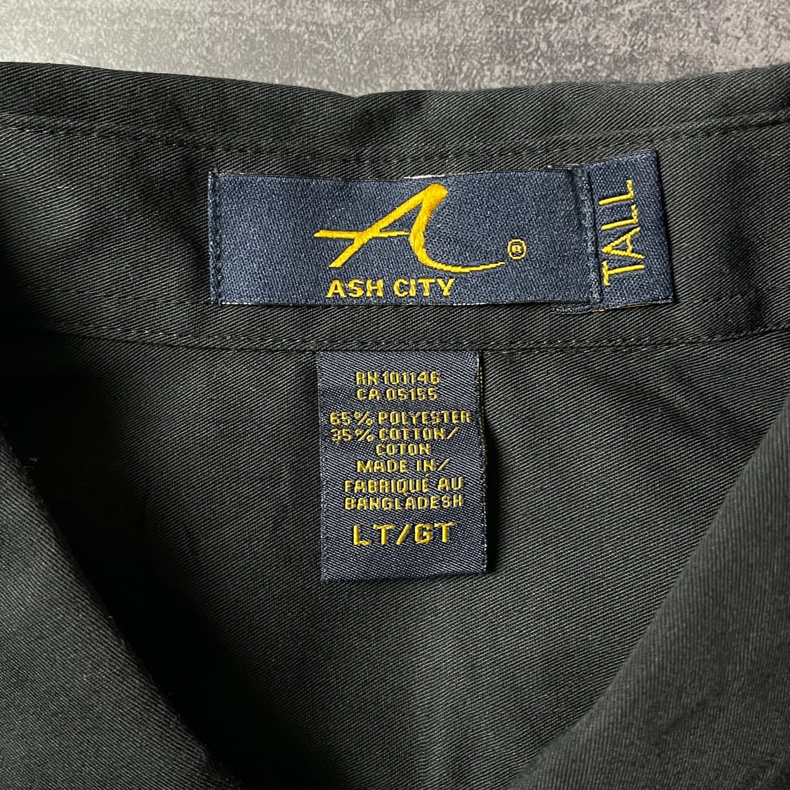 ASH CITY 빈티지 블랙 다운버튼 코튼 셔츠 A00709 상품이미지9