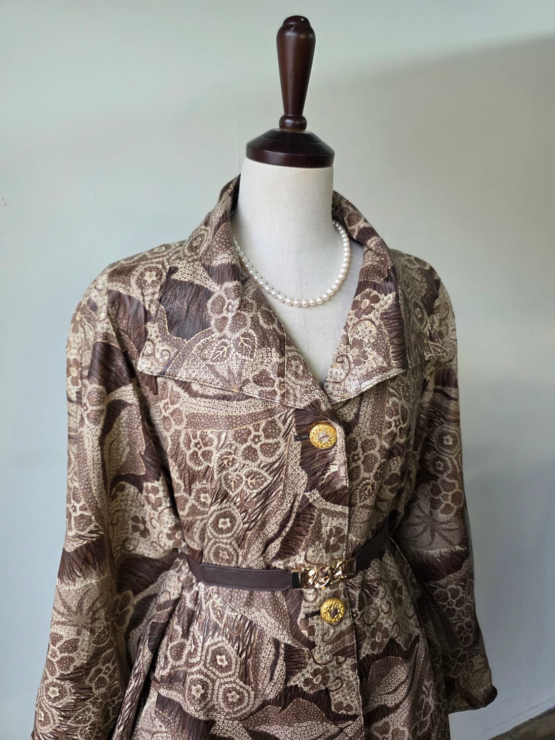 스페인 양가죽 패턴 에스닉 코트 상품이미지3