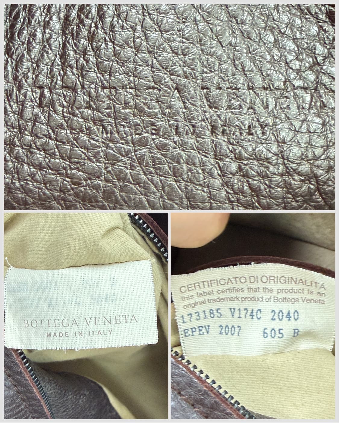 보테가베네타 인트레치아토 다크 브라운 쇼퍼백 상품이미지9