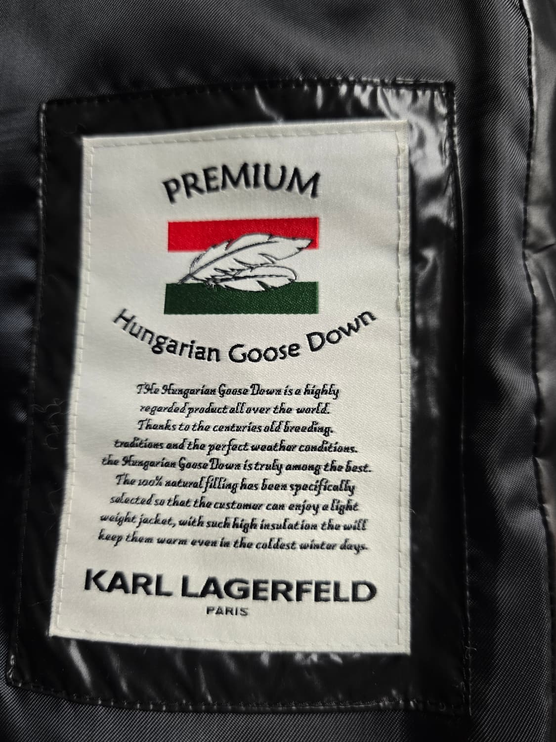 칼라거펠트 프리미엄 구스다운 숏 패딩 88 상품이미지6