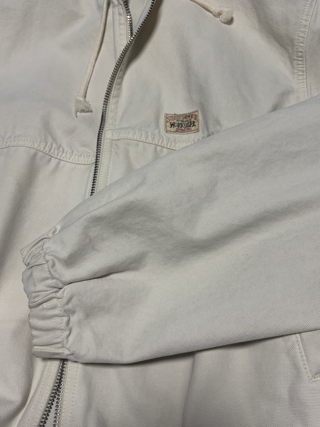 스투시 언라인드 캔버스 워크 자켓 빈티지 내츄럴 L사이즈 상품이미지2