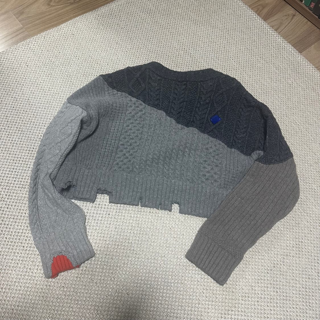 자라 x 아더에러 디스트로이드 크롭 가디건  상품이미지3