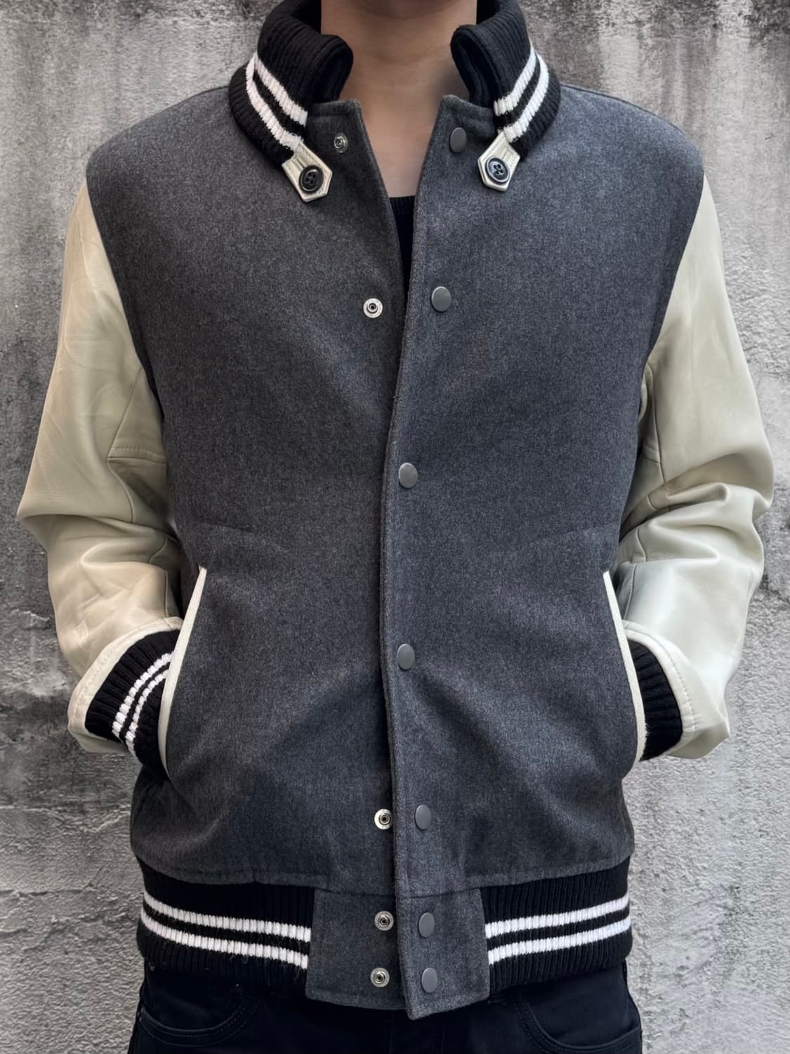 빔즈 레더 바시티 자켓 상품이미지4