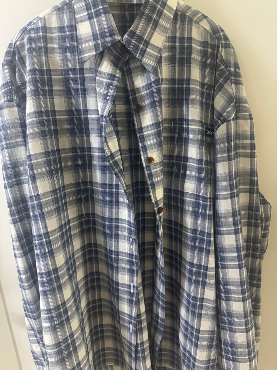 애즈온 에센셜 체크 셔츠 상품이미지3