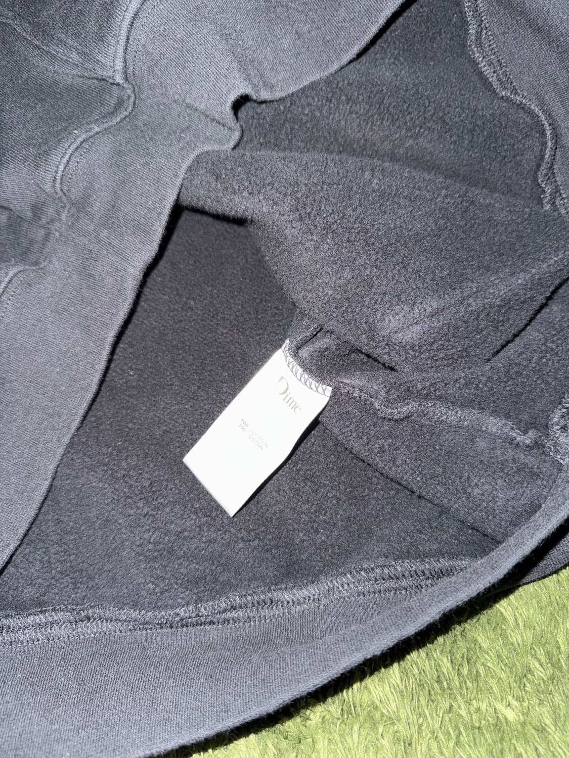 [XL] DIME 다임 엠브로더리 로고 루즈 핏 후디 후드티 블랙 상품이미지6