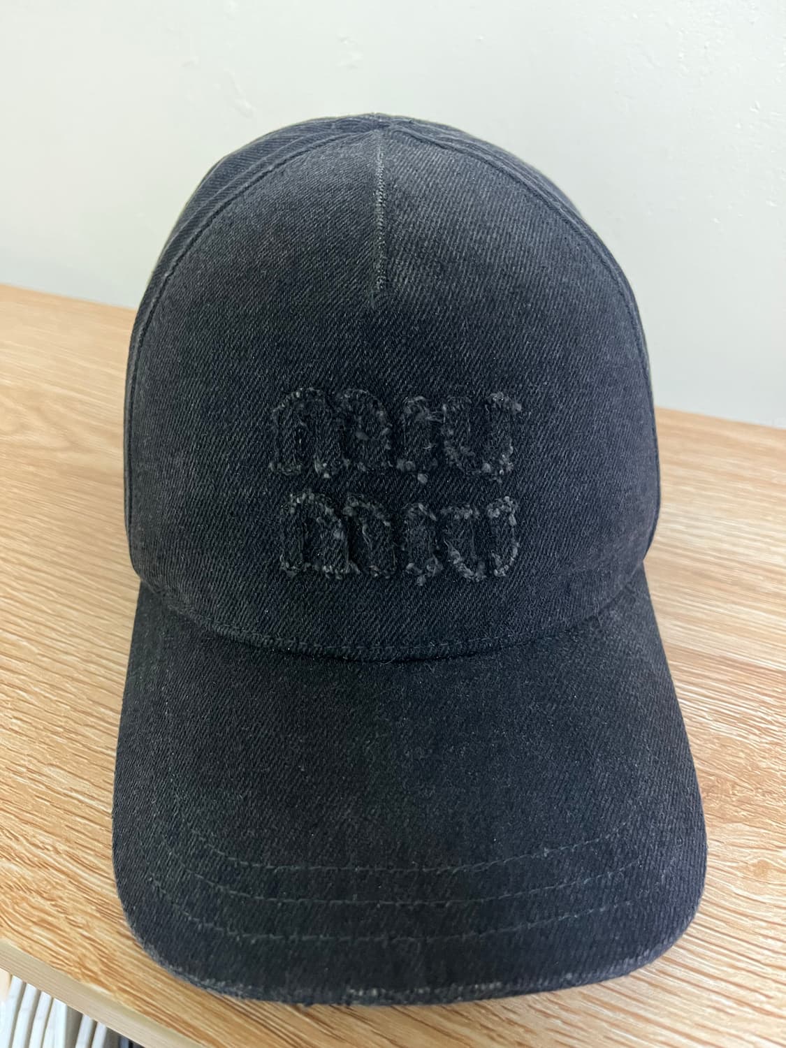 miu miu 흑청 베이스볼 캡모자 m 상품이미지6