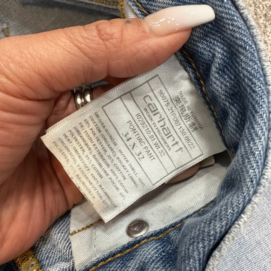 칼하트 데님 팬츠34X32 상품이미지5