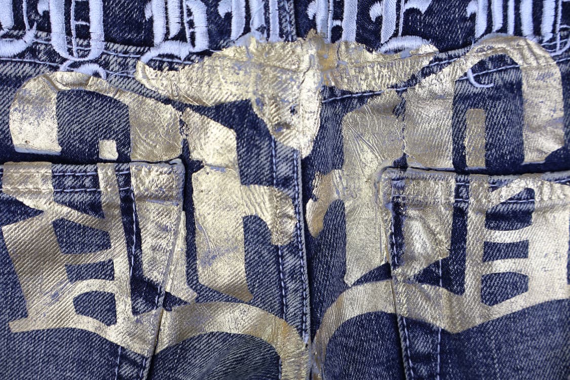 Jpn y2k printing damage detail jeans 상품이미지10