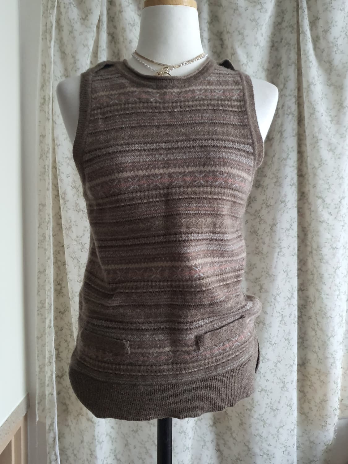 [히피룩] Osborne 패턴 니트 55사이즈 상품이미지1