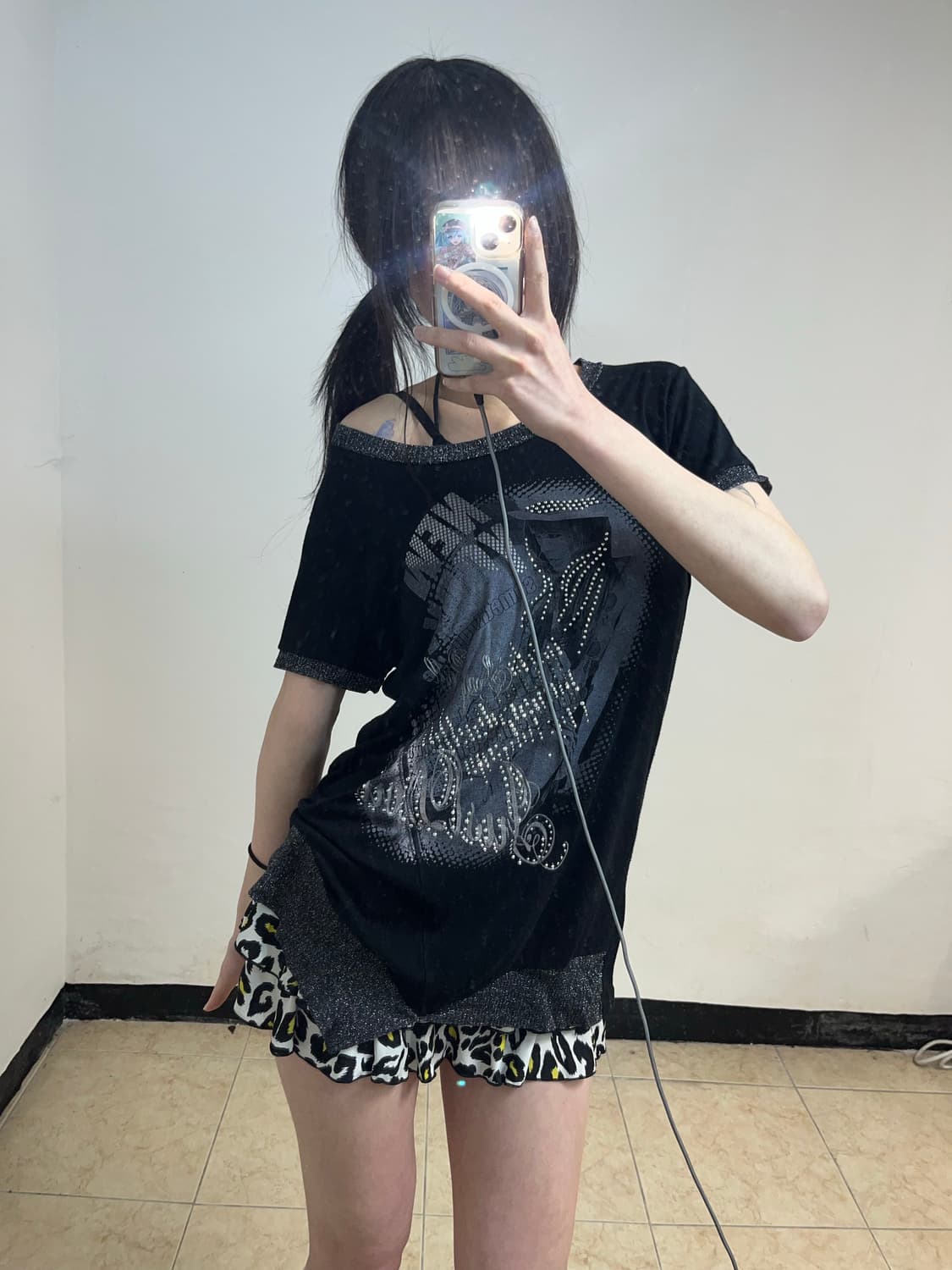 00‘s Y2K 프린팅 티셔츠 상품이미지2
