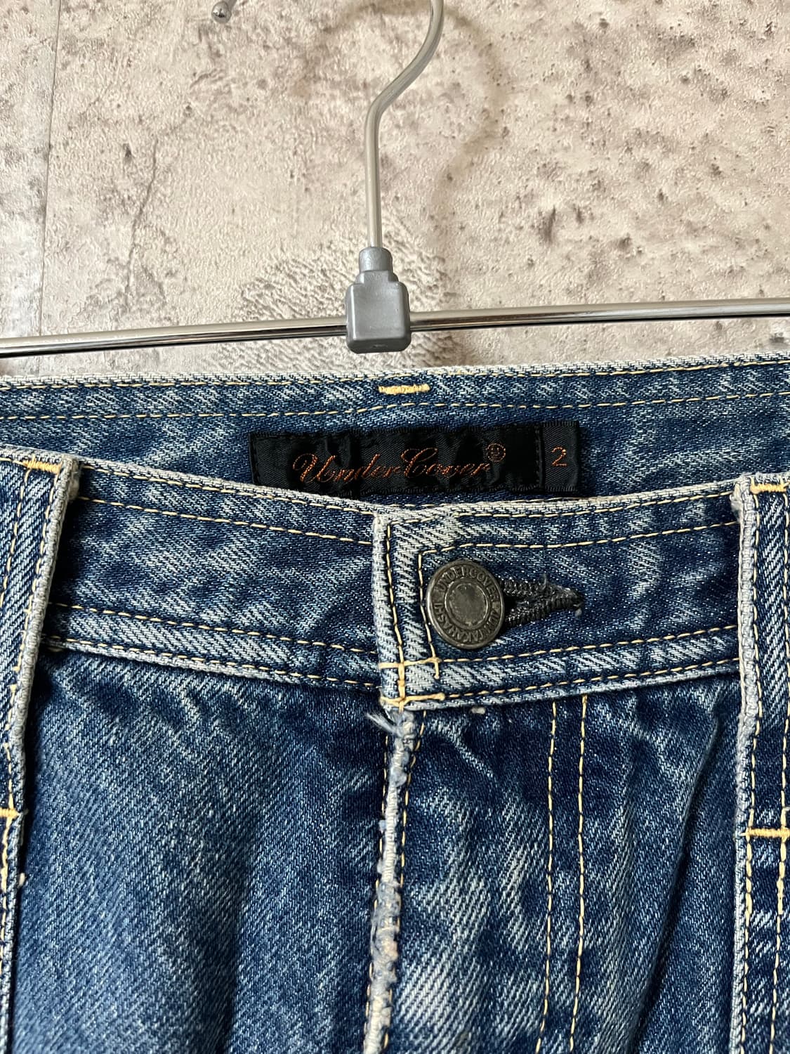 언더커버 06SS T기 klaus 칼루스 하이브리드 데님 상품이미지5