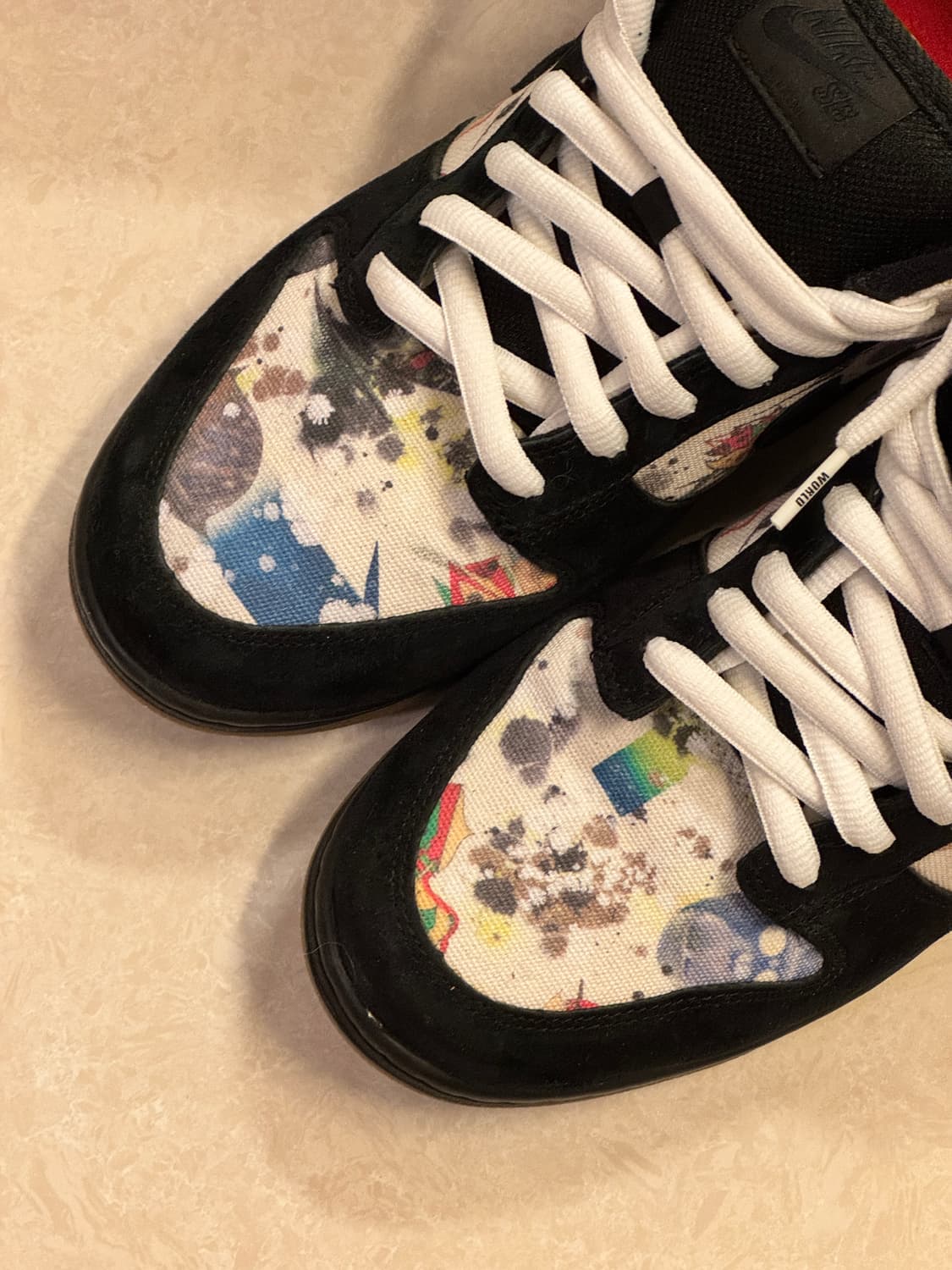 (290) 슈프림 x 나이키SB 덩크 로우 라멜지 블랙 상품이미지4