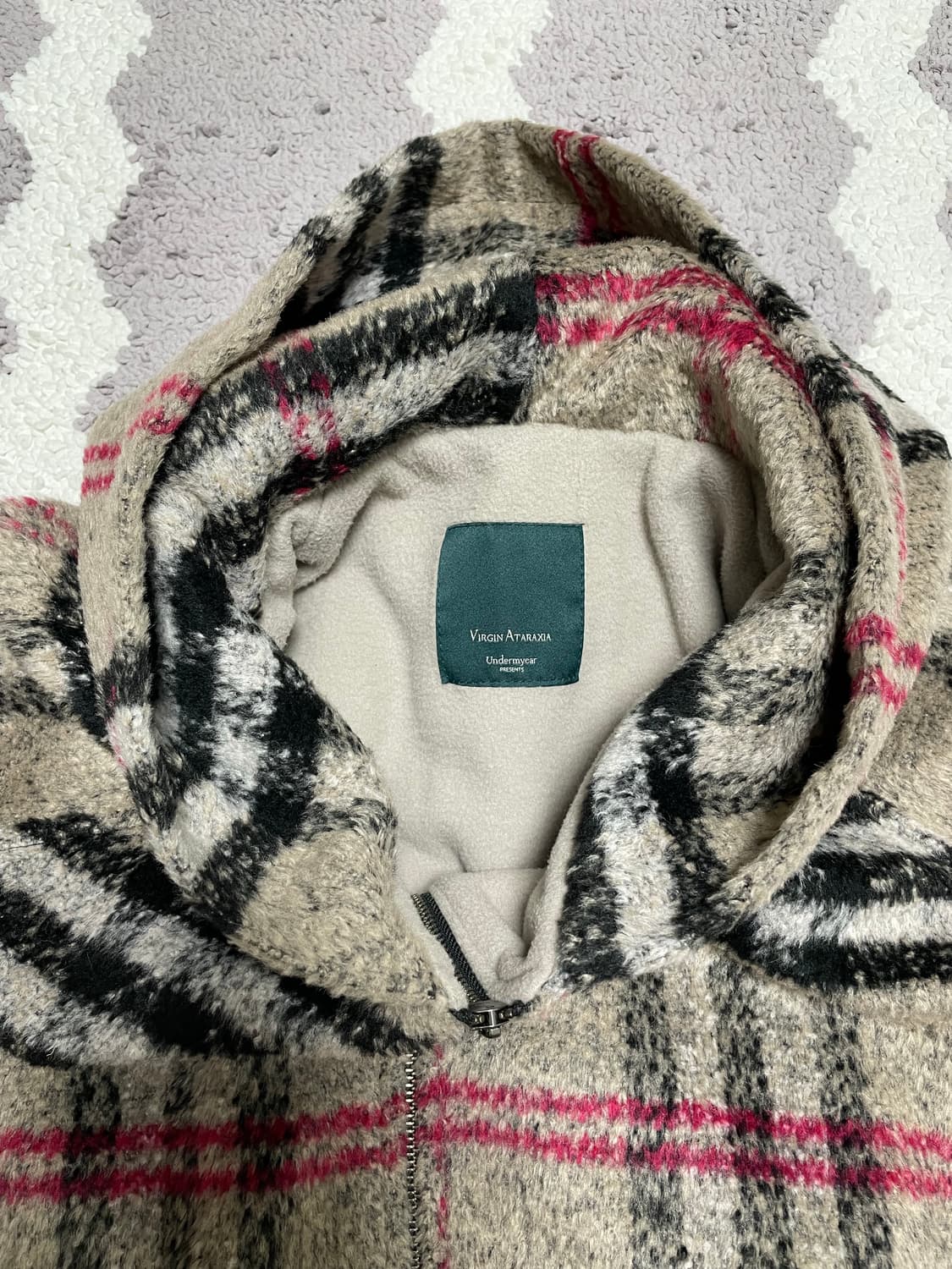 언더마이카 런던 헤리티지 체크 플리스 후드집업 1 사이즈 상품이미지7