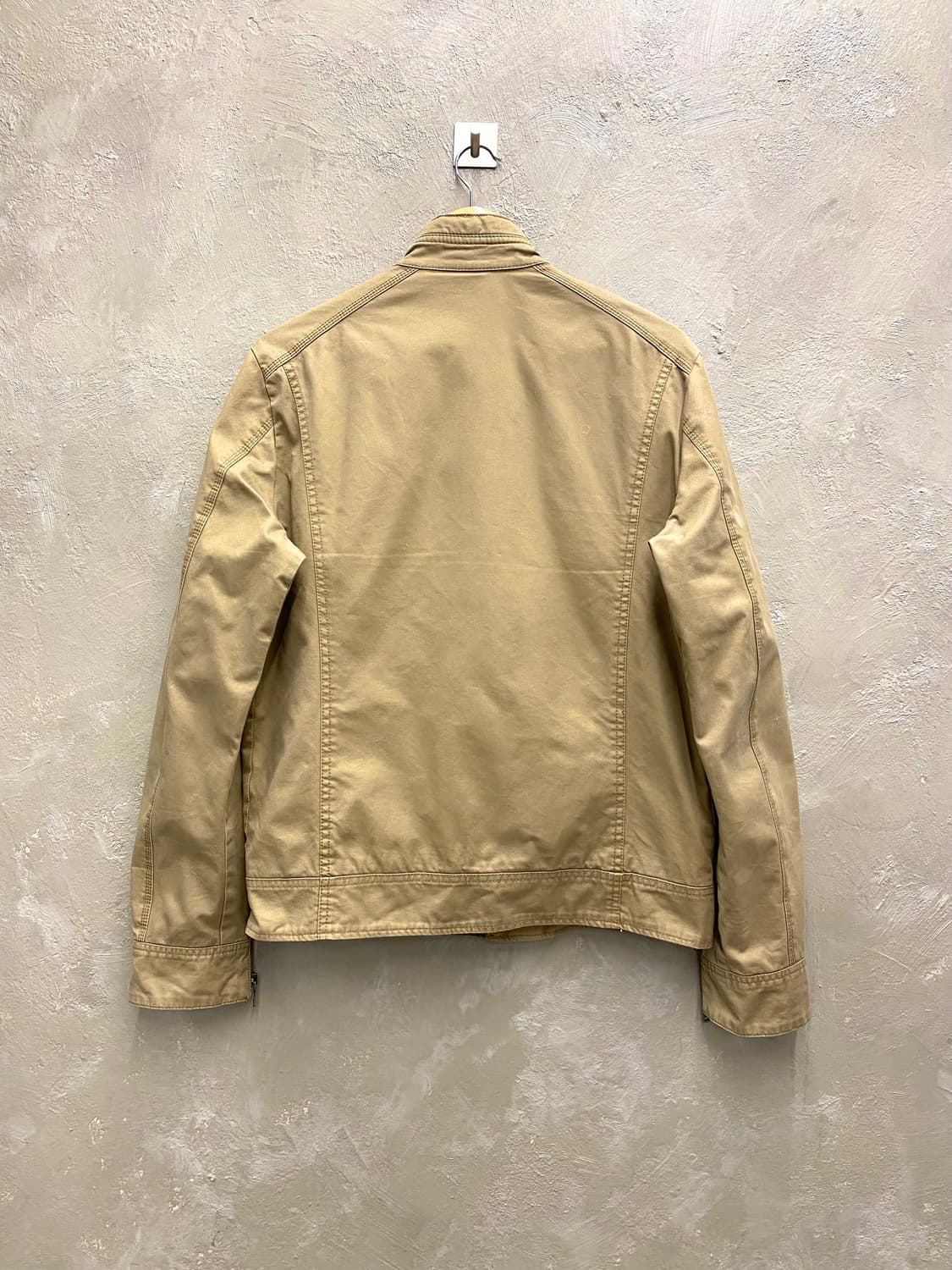 [L] Zara 자라 베이지 코튼 모터사이클 라이더 자켓 상품이미지6