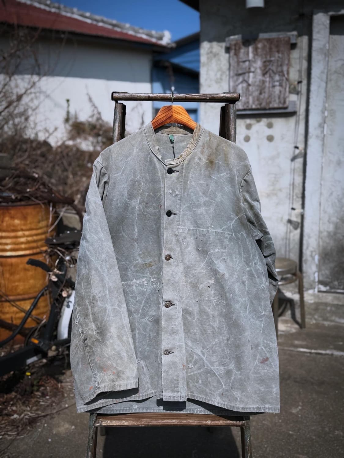 Vintage Hard Fade French Work Jacket  상품이미지6