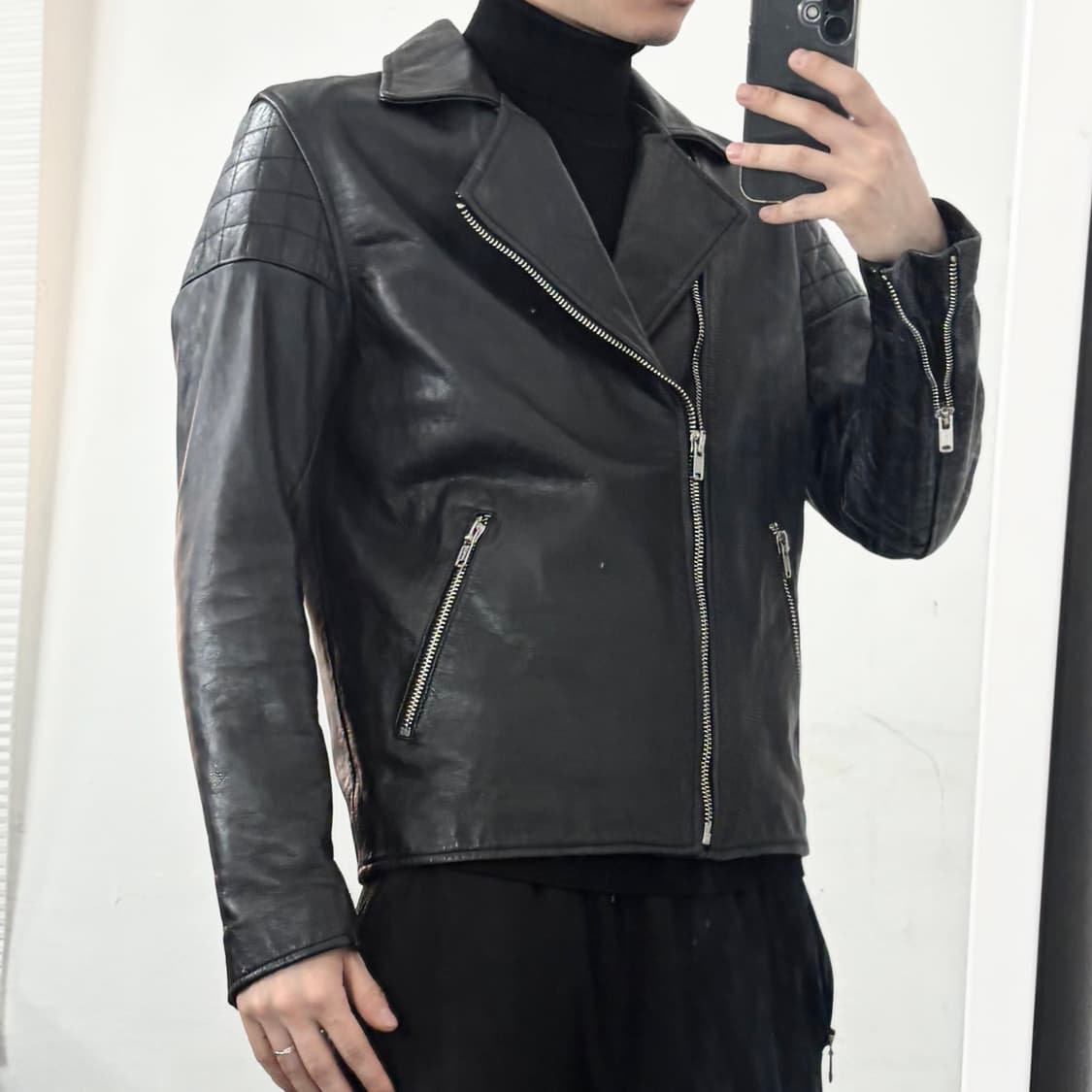 리바이스 Made&Crafted 소가죽 라이더 자켓 상품이미지2