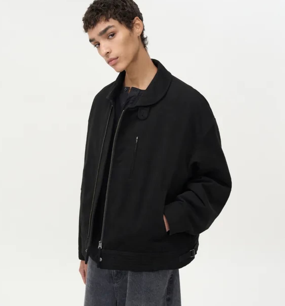 [M] 인사일런스 몰스킨 덱 자켓 블랙 상품이미지1