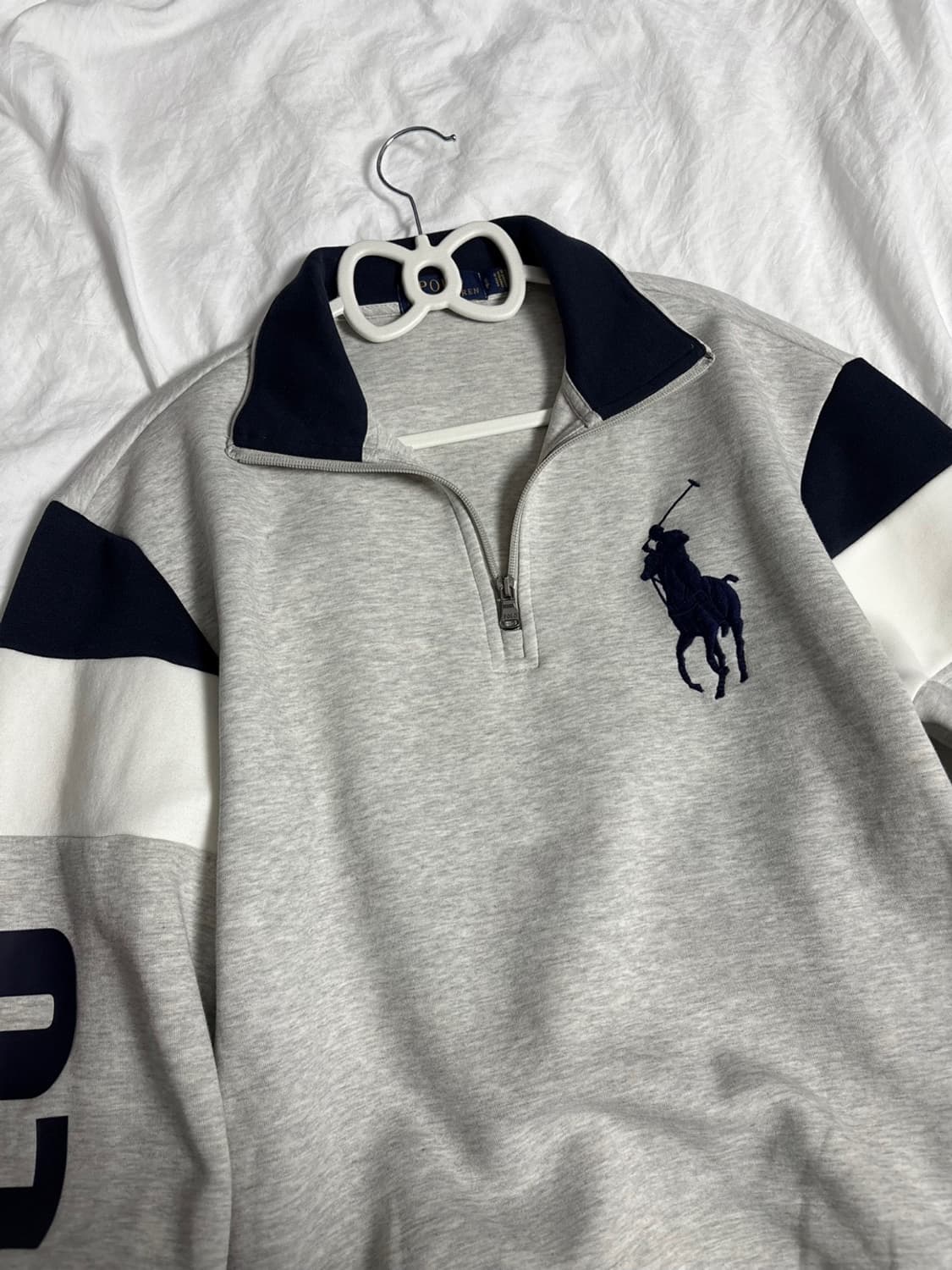 폴로 빅포니 그레이 반집업 상품이미지3