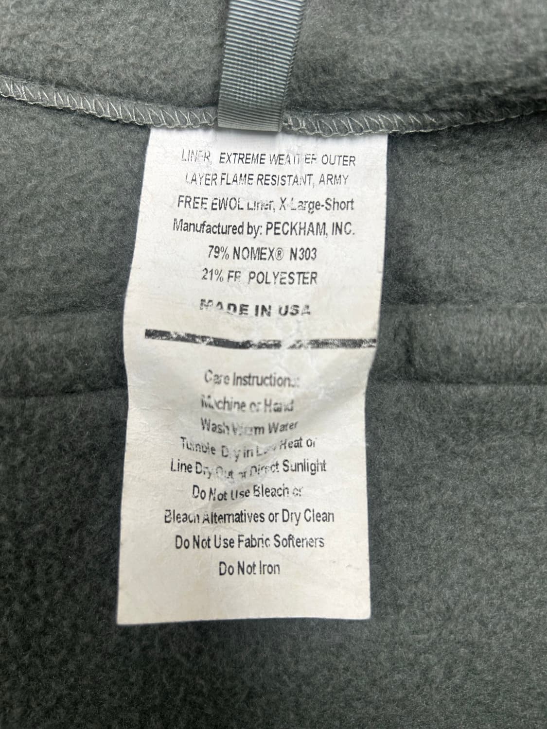 미군 EWOL FIRE RESISTANT POLARTEC[XL-S] 상품이미지5