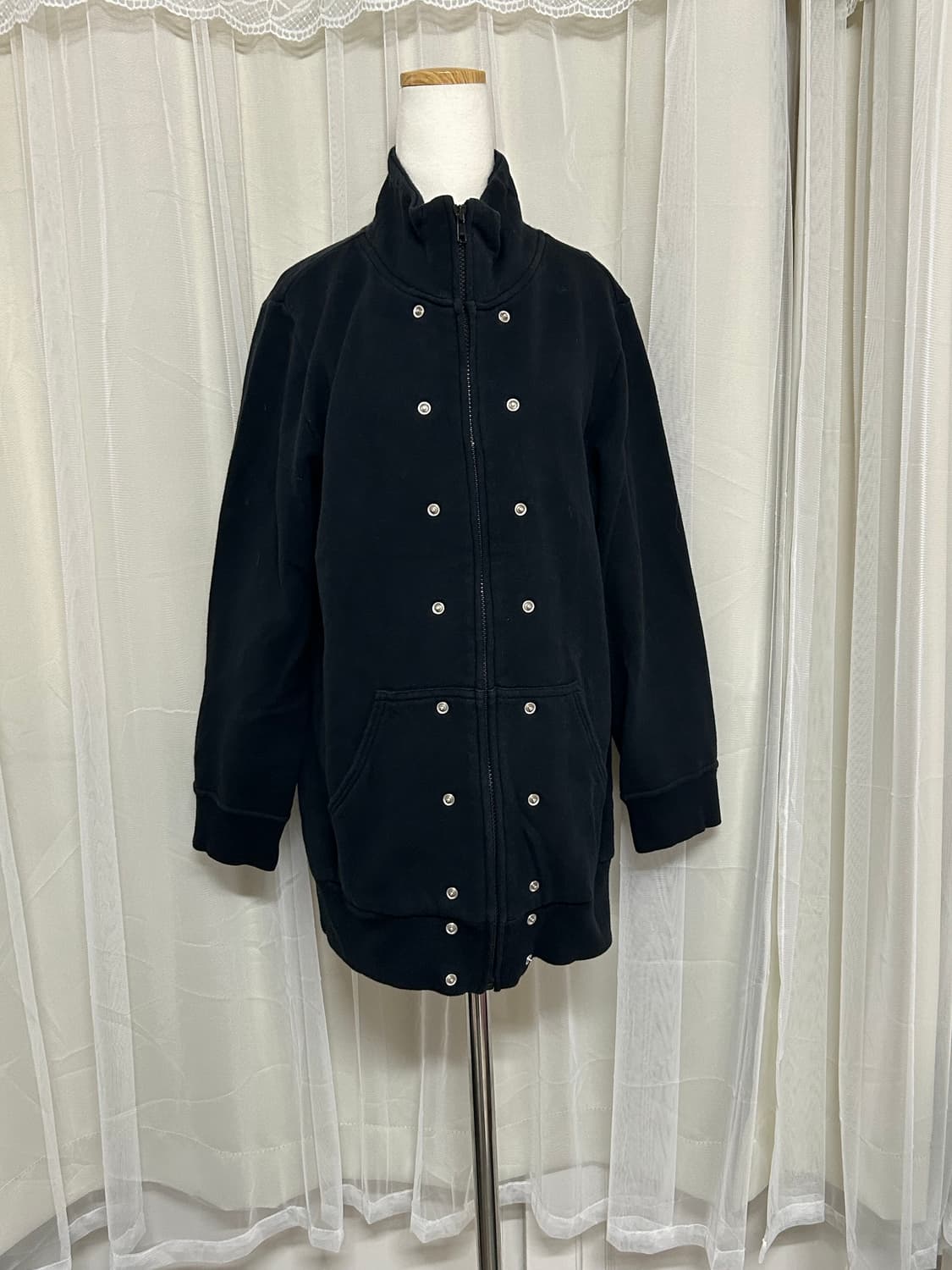 Y2K 밀리터리 롱야상 자켓 고양이패치  상품이미지3