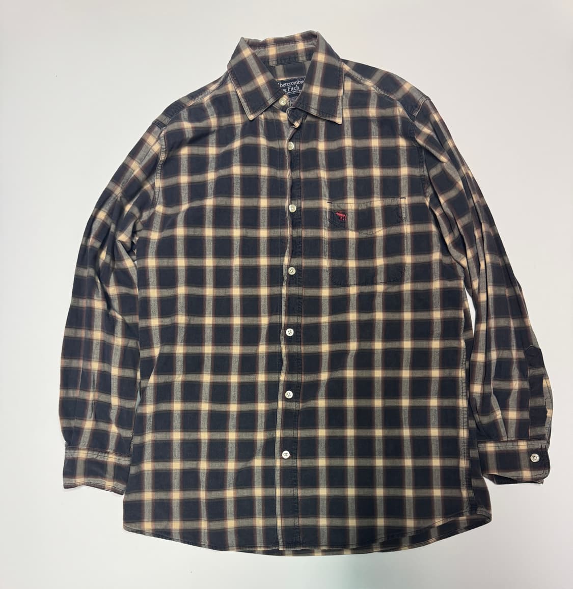 아베크롬비 y2k 빈티지 패턴 체크 셔츠 상품이미지1