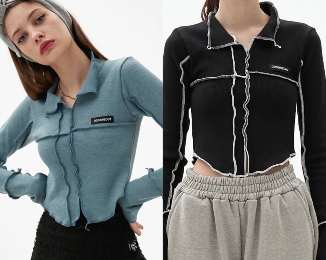 오드원아웃 핀턱 피큐 티셔츠 일괄판매 상품이미지1