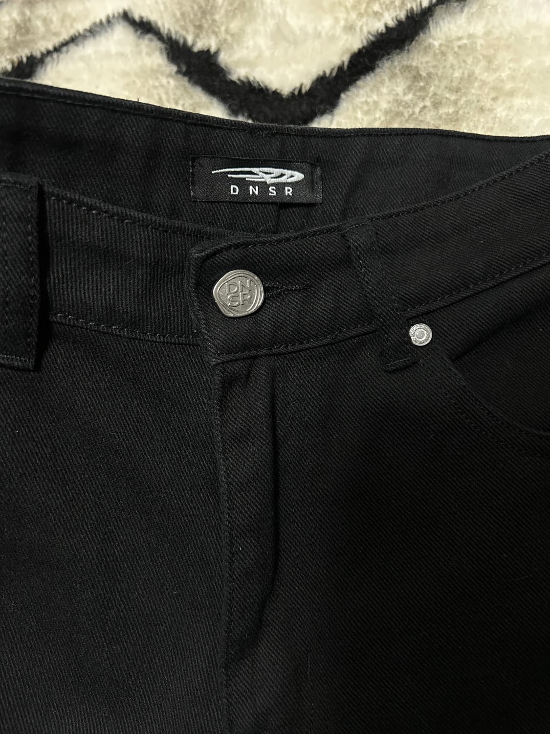 [M]DNSR 와이드 데님팬츠/블랙 상품이미지4