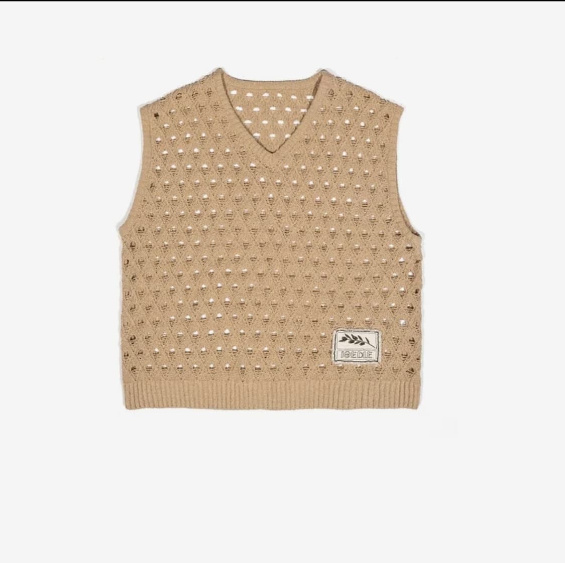 이외들 올리브유 메쉬 니트 베스트 베이지 1사이즈 새제품 상품이미지5