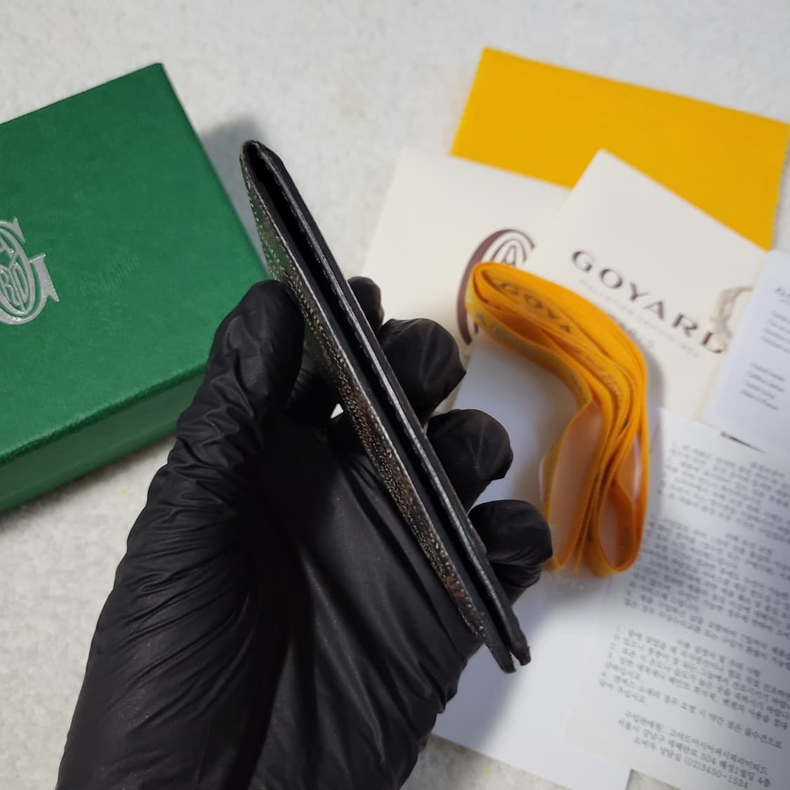 [풀구성] 고야드 인서트 빅투아르 카드지갑 블랙 상품이미지6