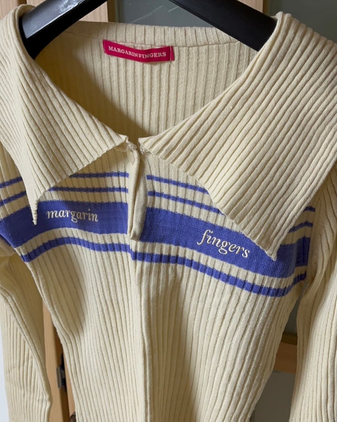 마가린핑거스 클로이 로고 세일러 니트 상품이미지5