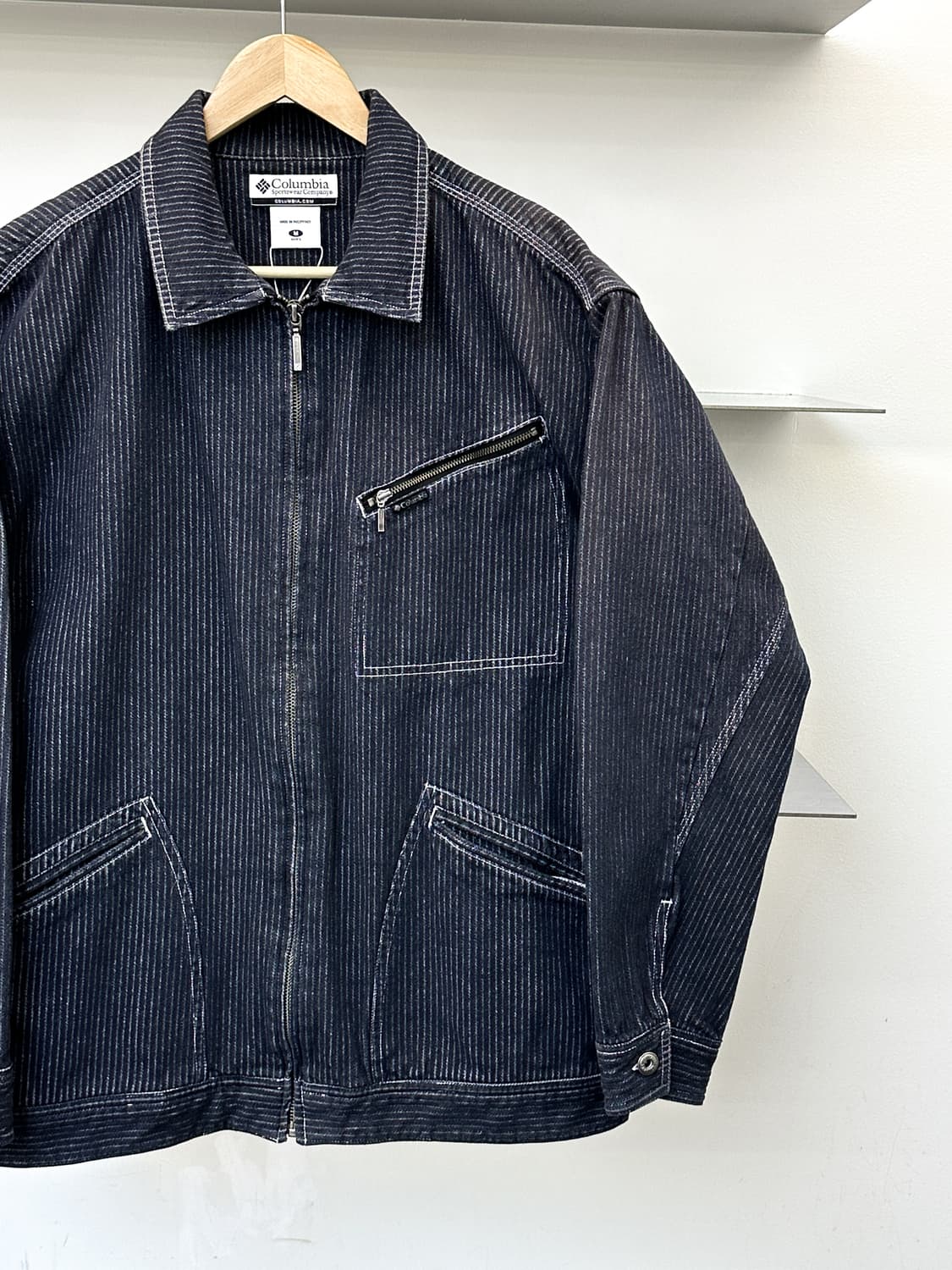 컬럼비아 B-91 히코리 스트라이프 워크 자켓 상품이미지2