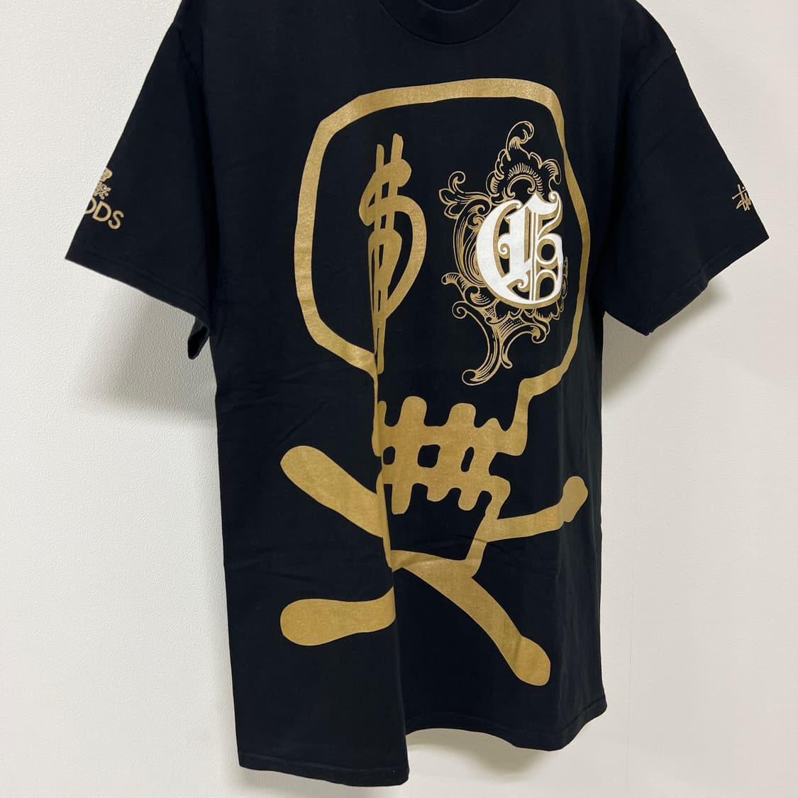 스투시 x GOODS 25주년 스컬 티셔츠 블랙 상품이미지5
