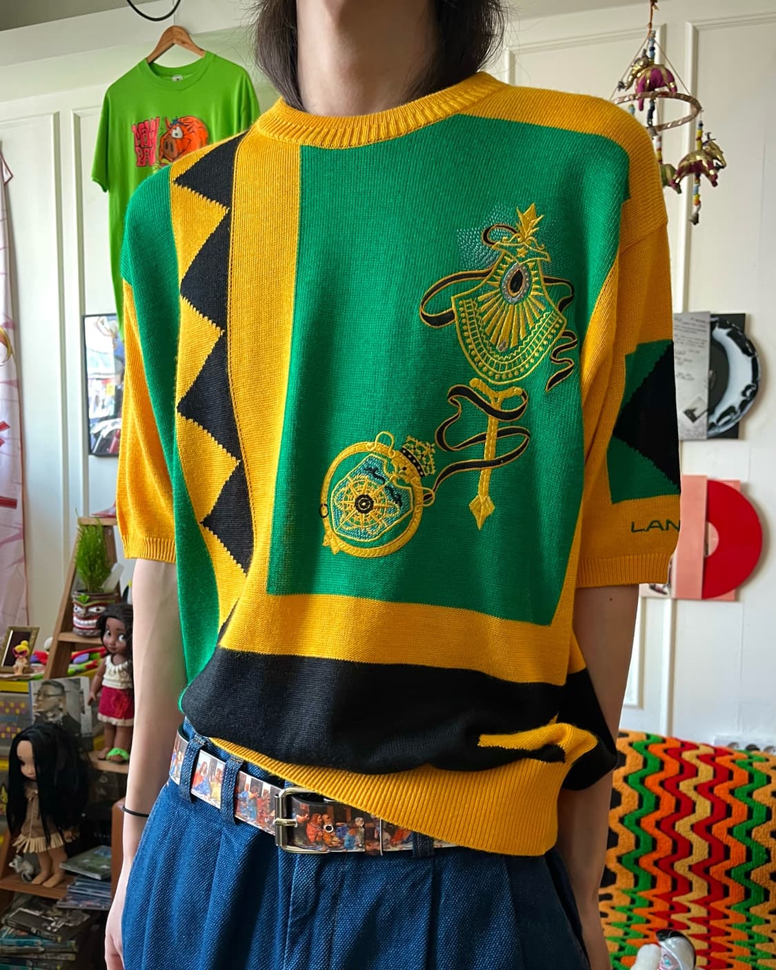 80-90s LANCEL Paris 1/2 Old Summer Knit 상품이미지2