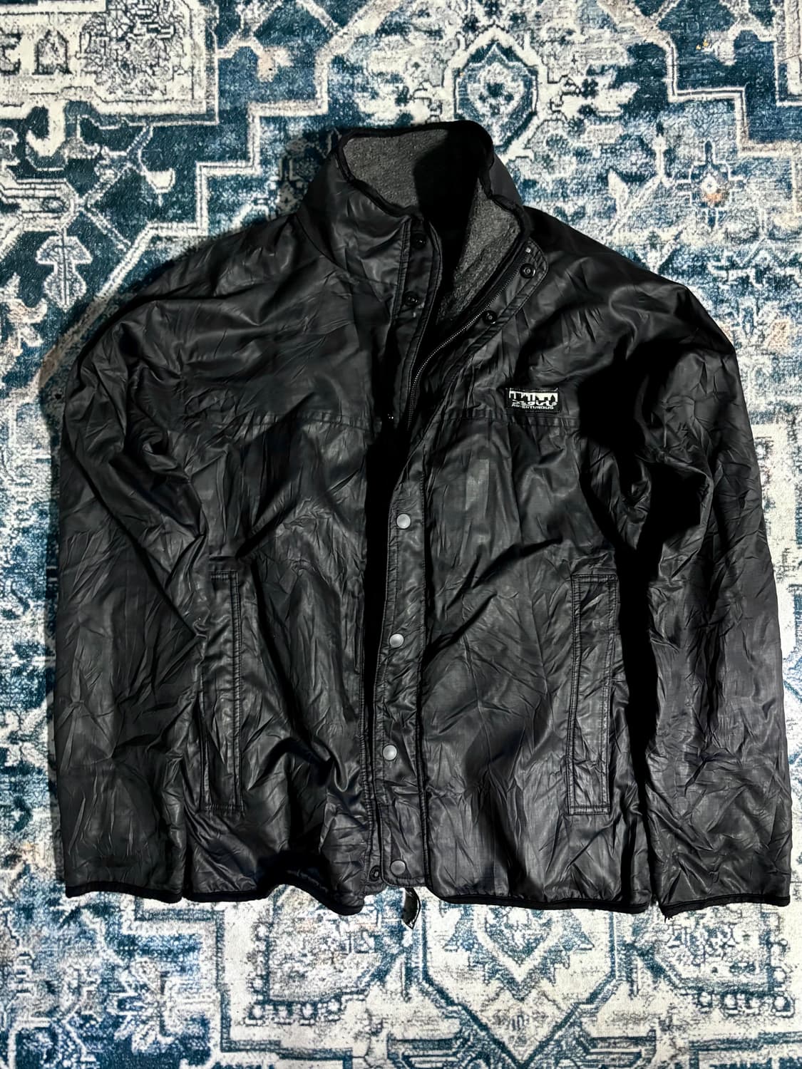 일본 빈티지 x girl 리버시블 양면 후리스 집업 상품이미지1