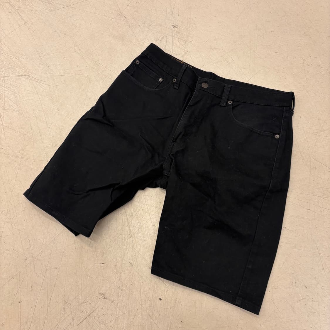 리바이스 505 커팅 블랙 반바지 상품이미지2