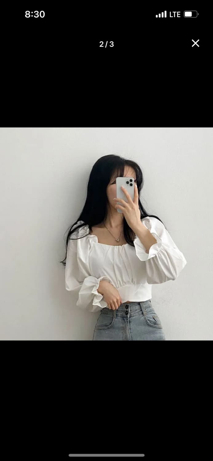 뒷리본 블라우스 상품이미지1