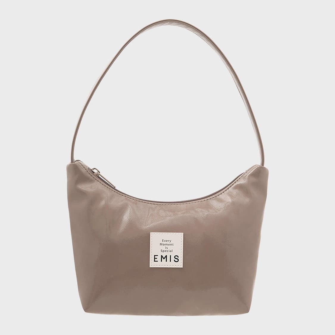 EMIS 에나멜 호보백 베이지 상품이미지1