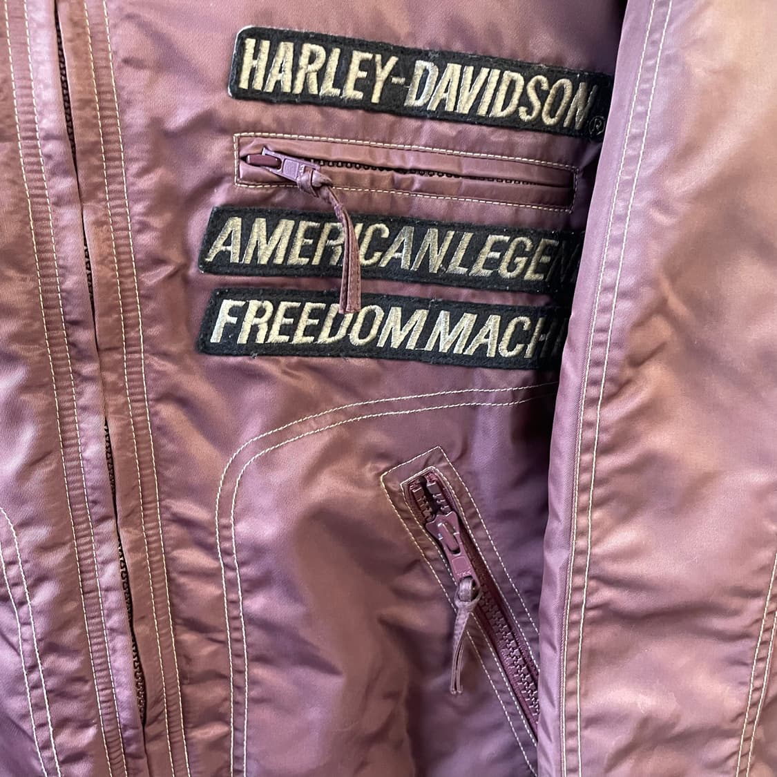90s 할리데이비슨 나일론 바이커자켓 상품이미지5