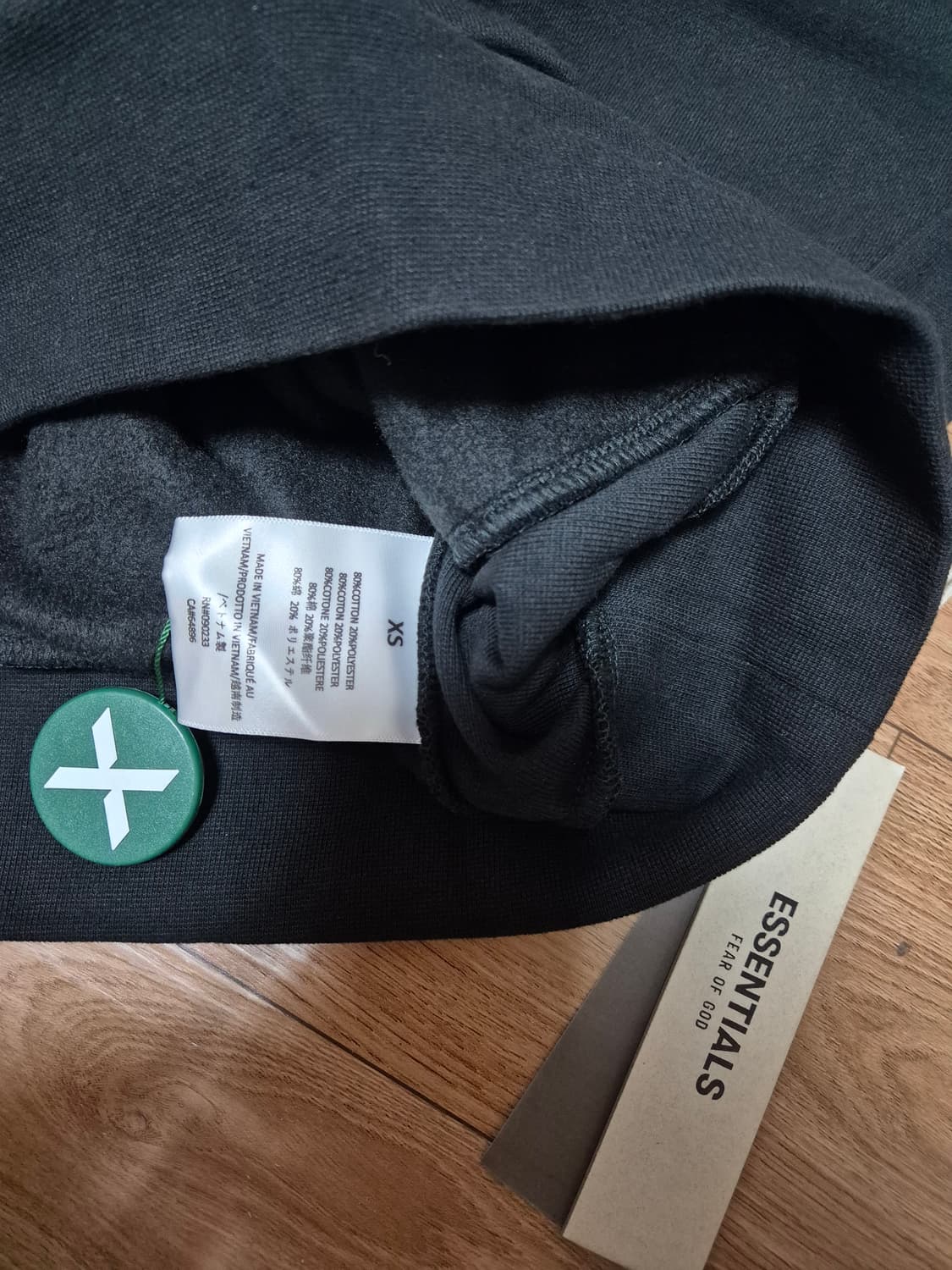 (새상품) 피어오브갓에센셜 더 블랙 컬렉션 후드 제트 블랙 상품이미지6