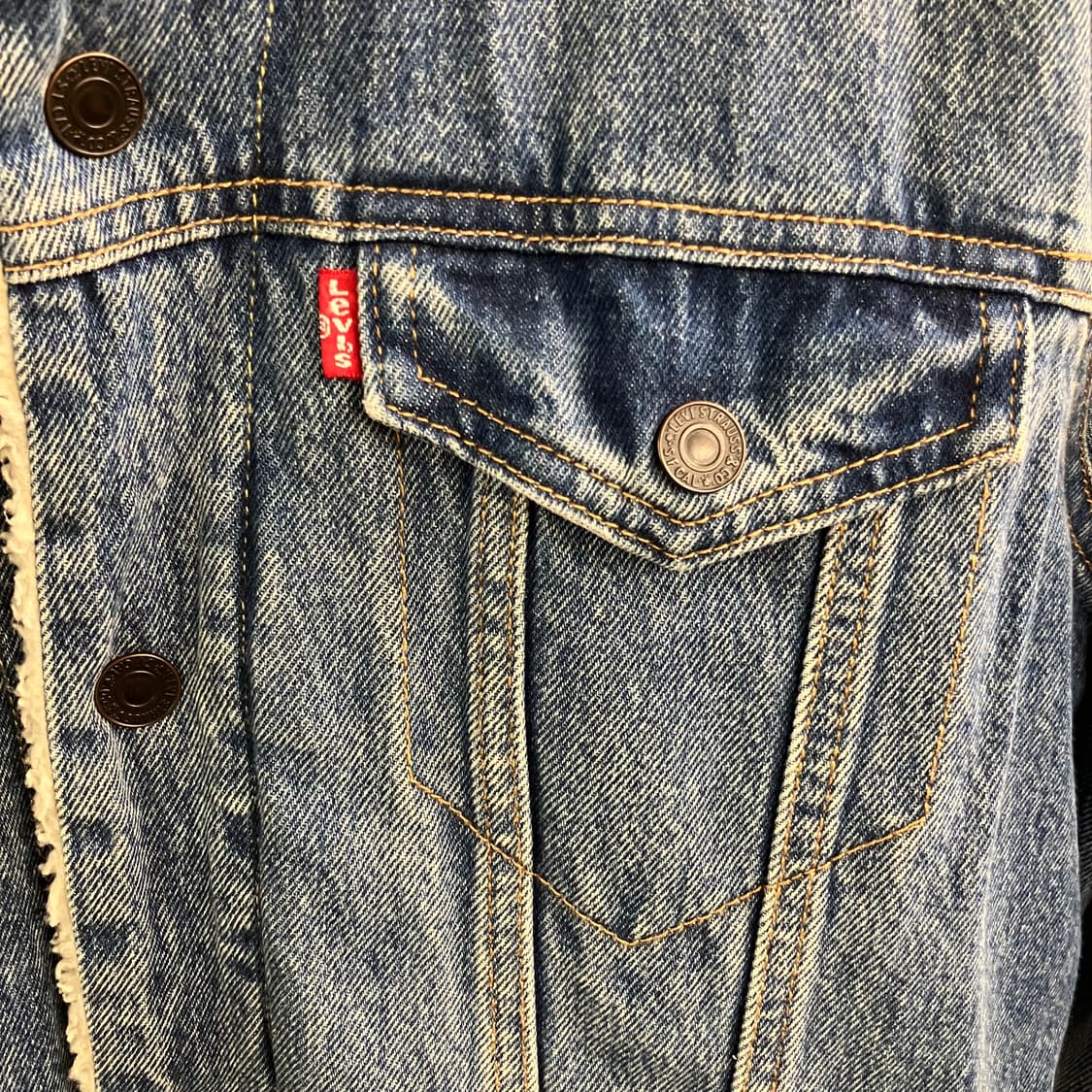 리바이스 쉐르파 데님 트러커 자켓 M 상품이미지4