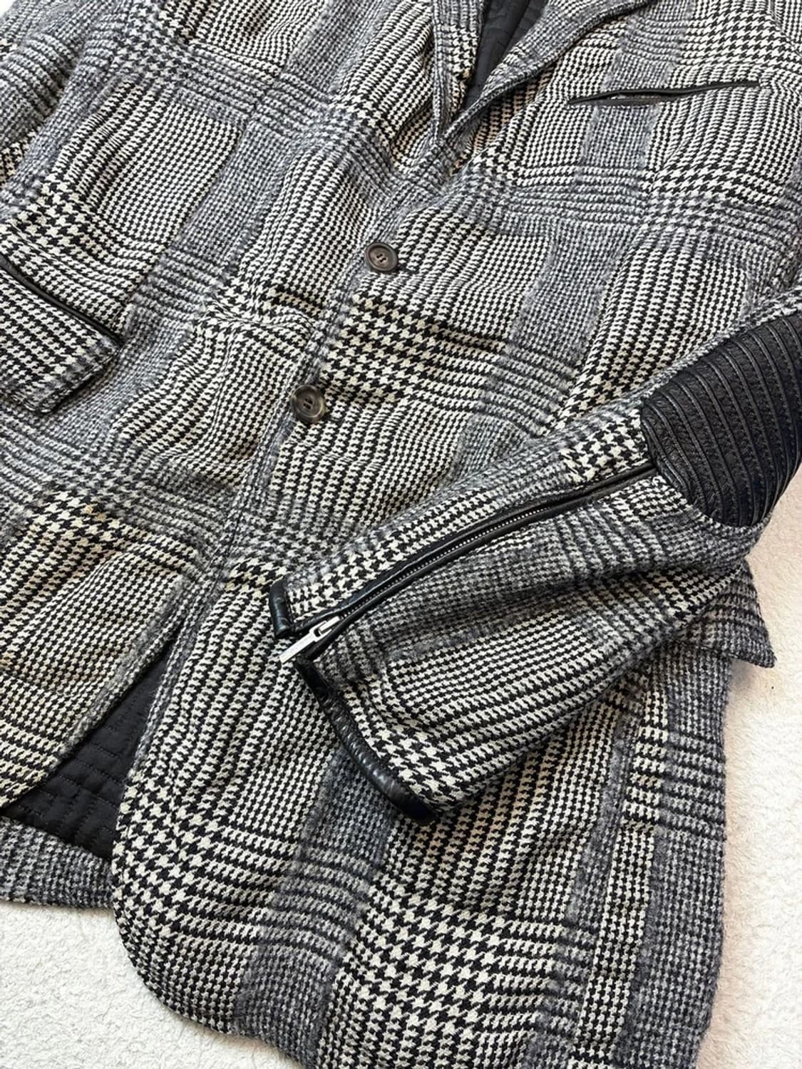베르사체 하운드투스 체크 빈티지드 블레이저 자켓 PN5966 상품이미지4
