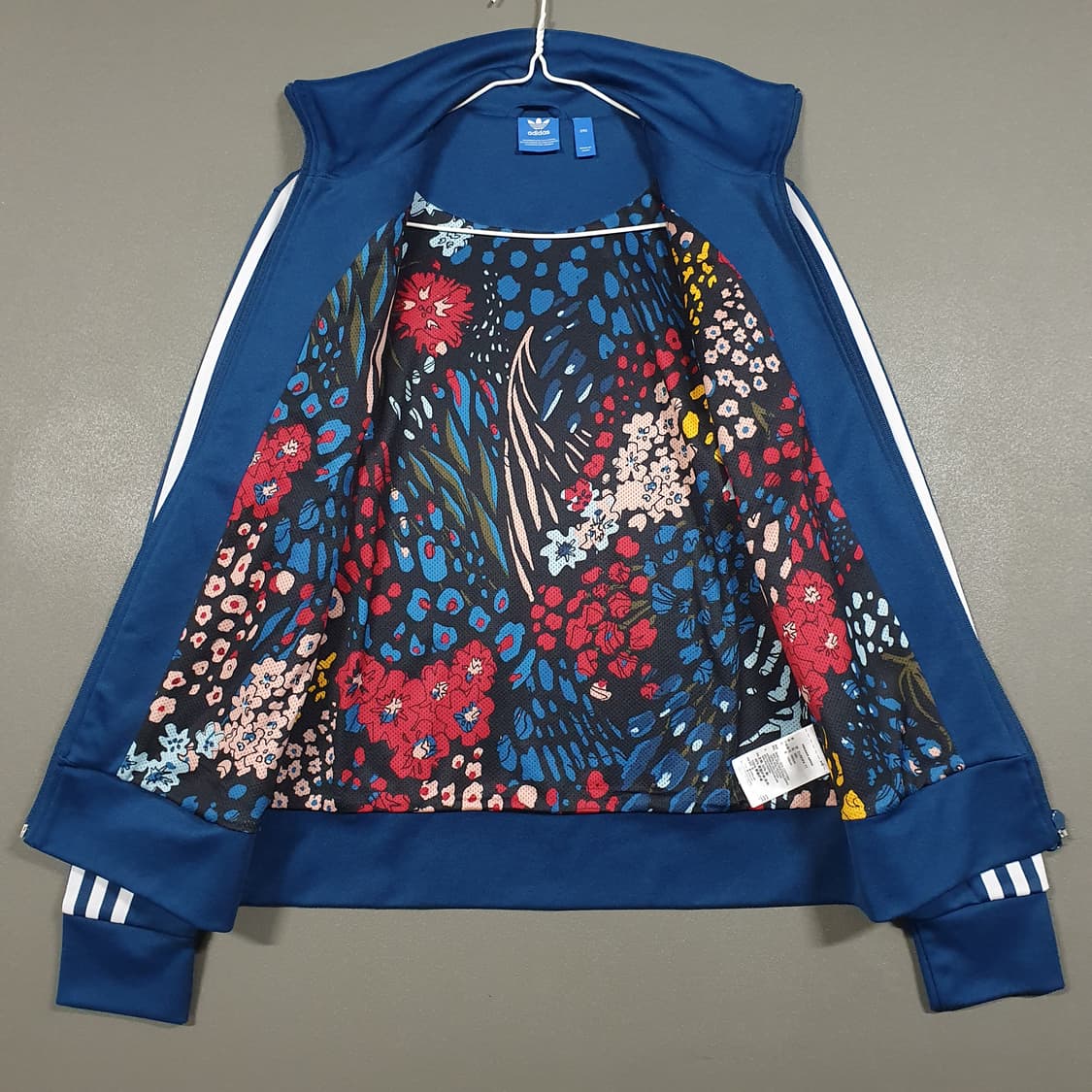 90 (S) 아디다스 유로파 파이어버드 트랙탑 삼선 져지 자켓 블루 상품이미지7