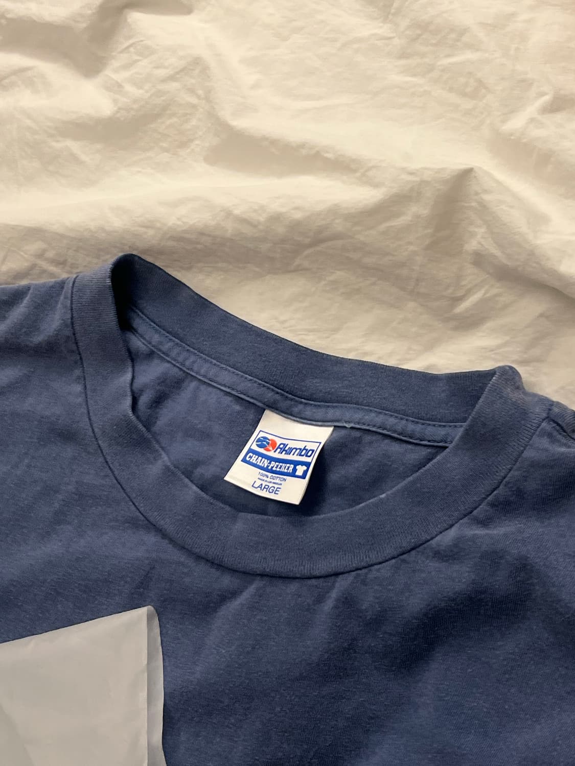 아킴보 클럽 체인피커 티셔츠 페이디드 블루 L 상품이미지5